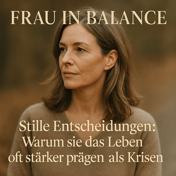 Warum stille Entscheidungen oft dein Leben lauter verändern als jede Krise - Frau in Balance