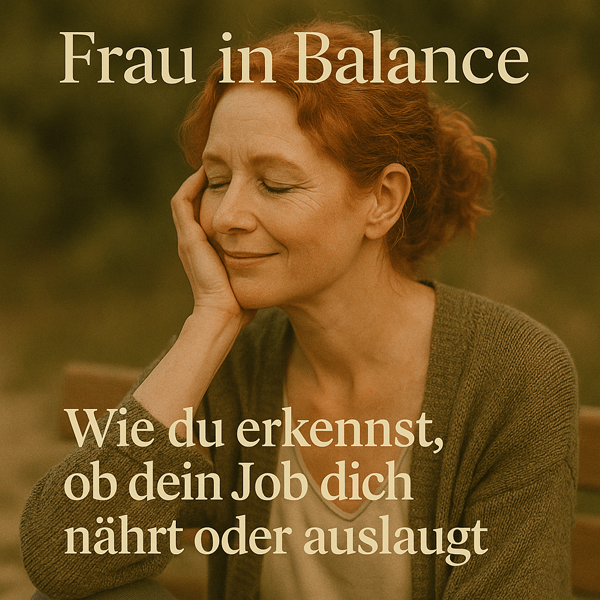 Wie du erkennst, ob dein Job dich nährt oder auslaugt - Frau in Balance