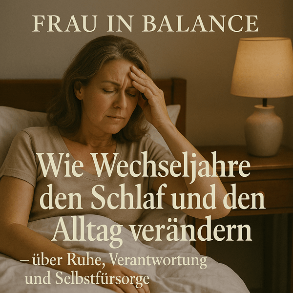 Wie Wechseljahre den Schlaf und den Alltag verändern – über Ruhe, Verantwortung und Selbstfürsorge